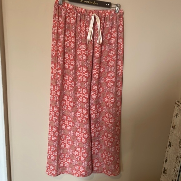 Alexis Orange Aggie Mosaic Paisley Print Flare Drawstring Pull-On Pants - Picture 4 of 7